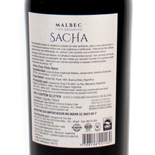 画像をギャラリービューアに読み込む, オーガニック サシャ マルベック 750ml / Sacha Organic Malbec