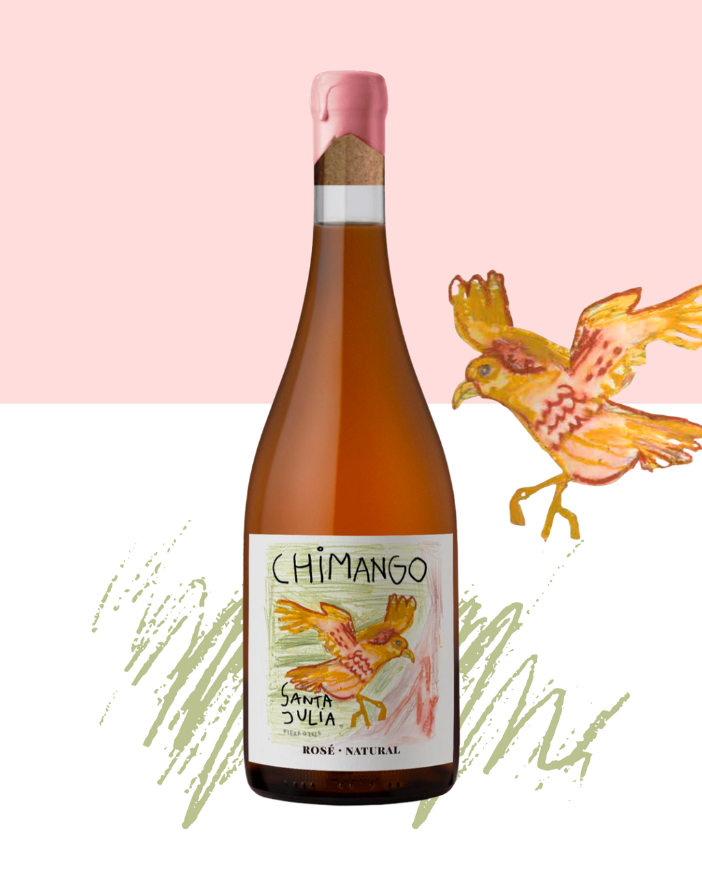 【6本セット】ナチュールワイン<br>チマンゴ マルベック ロゼ 750ml / Chimango Rose x 6 set