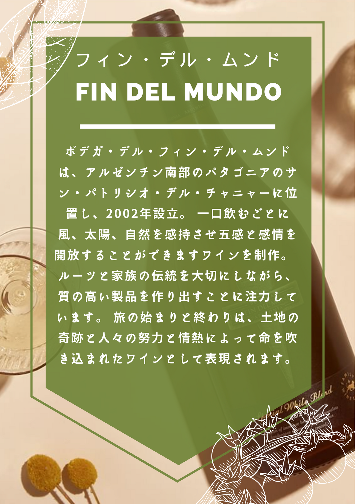 アルゼンチンワイン FIN DEL MUNDO｜レゼルヴァ ピノ・ノワール 750ml