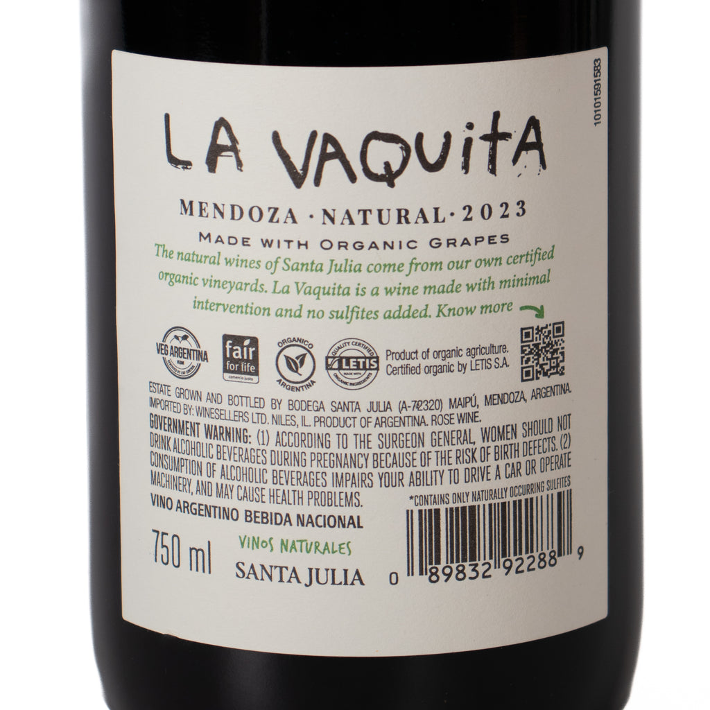 ナチュールワイン<br>ラ・バキタ クラレテ 750ml / La Vaquita Clarete Blend