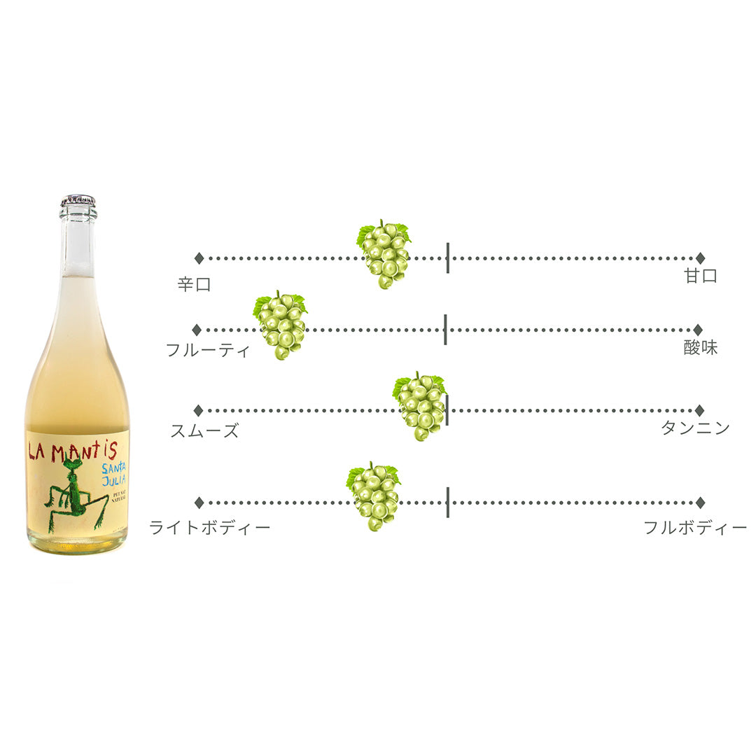 ナチュールワイン SANTA JULIA｜ラ・マンティス スパークリング 750ml