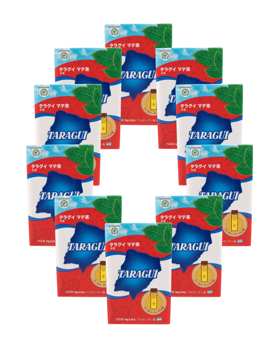 マテ茶 ケース<br>【ティーポット・ティープレス用 180g】x10個 <br> YERBA MATE SIN PALO 180g / SET DE 10