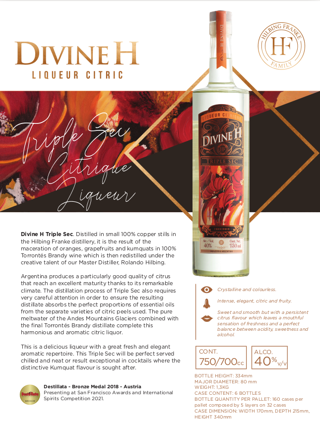 トリプルセック・リキュール 500ml / Divine H Triple Sec Liquor