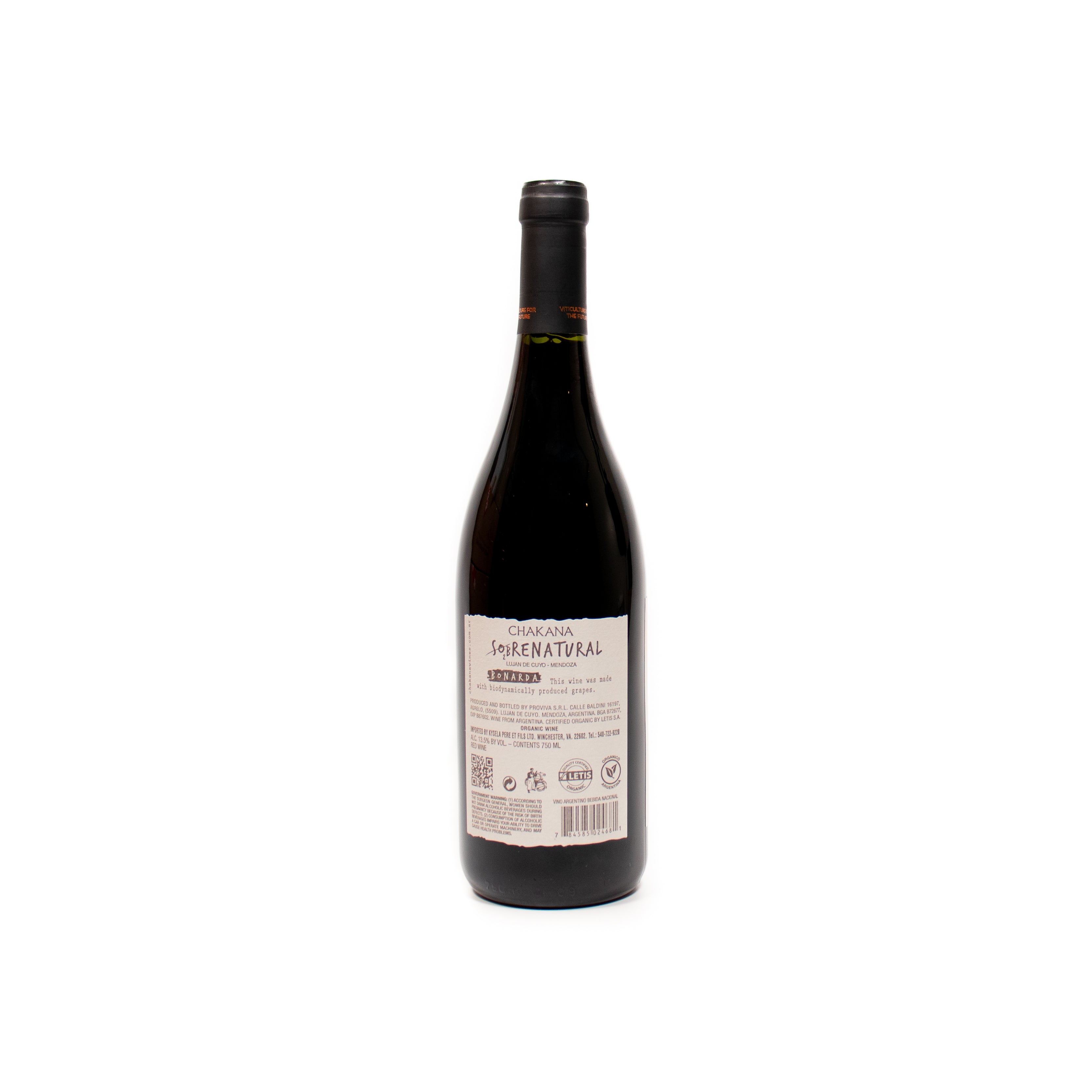 チャカナ・ソブレナチュラル ボナルダ  750ml / Sobrenatural Bonarda