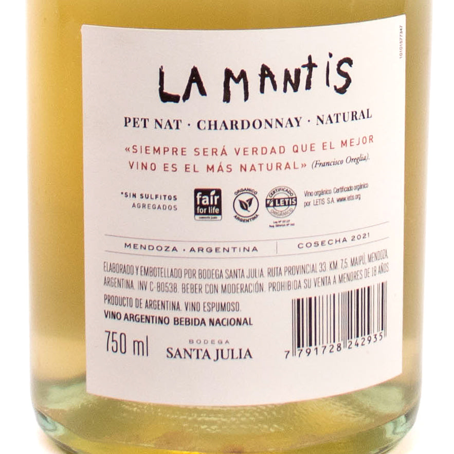 ナチュールワイン<br>ラ・マンティス スパークリング 750ml / La Mantis Sparkling